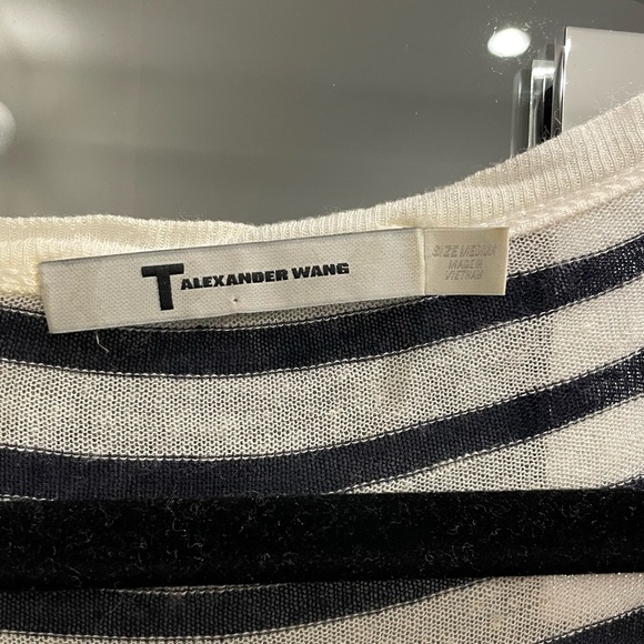 T by Alexander Wang striped t shirt - Picture 2 of 4